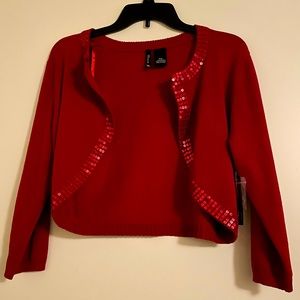 Bolero Cardigan (shrug) with Sequins trim